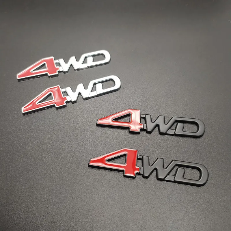 2 шт. Автомобильный задний боковой металлический 4x4 RC автомобиль 4WD Наклейка 3D