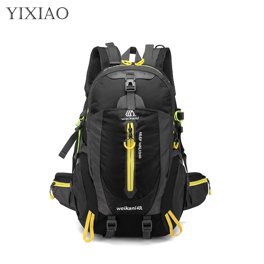 

YIXIAO 40L Outdoor Camping Mountaineering Hiking Backpack Waterproof Climbing Trekking Rucksack Sports Travel Bags