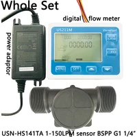 us211m digital flow meter usn hs141ta pa66 nylon and fibre glass hall flow sensor measurement 1 150lminbspp g1 14 dijiang