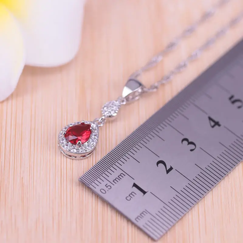 Risenj Китай цвет удачи красный камень звезда и капля воды костюм комплект