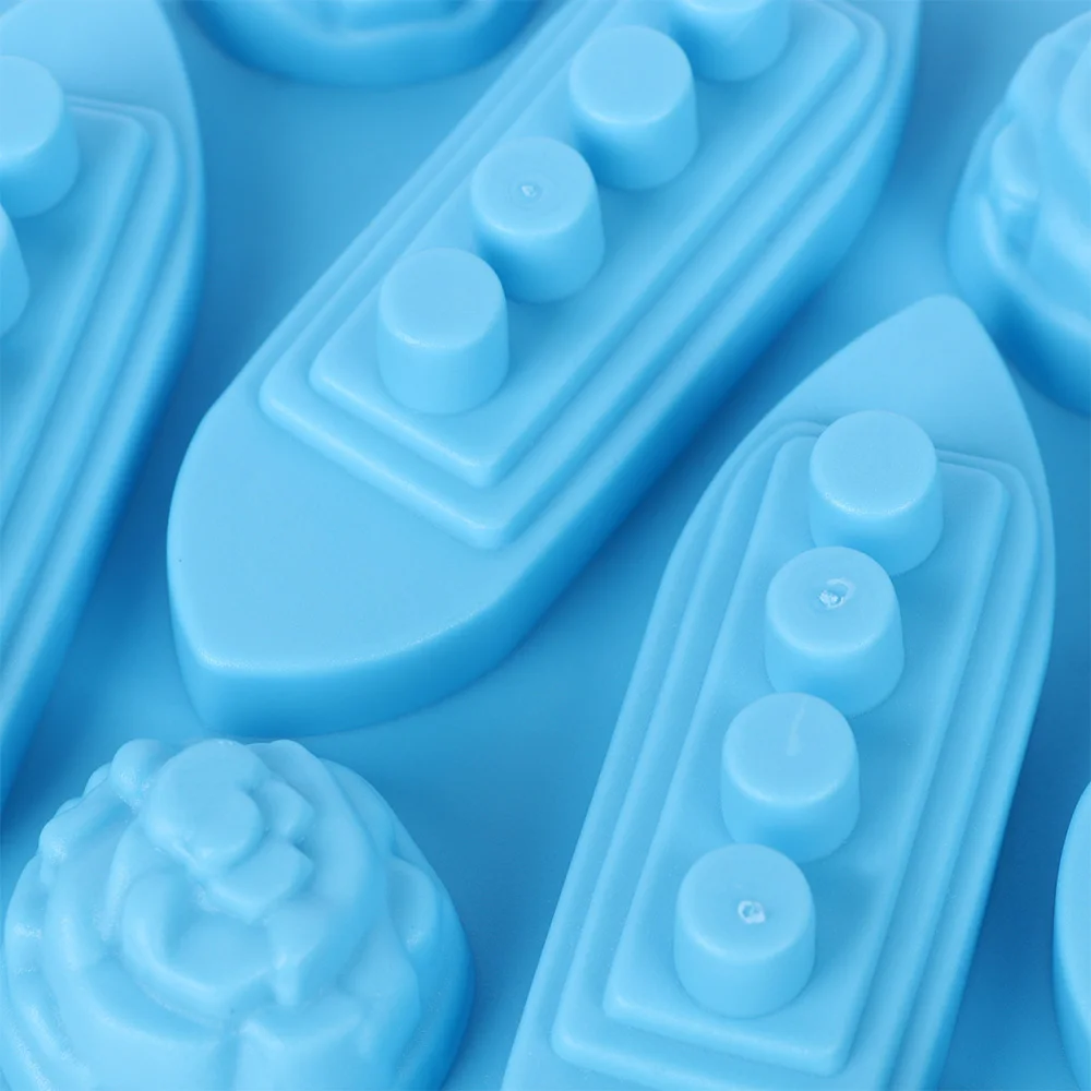 Creative Durable Kitchen Titanic Ice Cube Tray Silicone Pudding Cream Solid Color | Дом и сад
