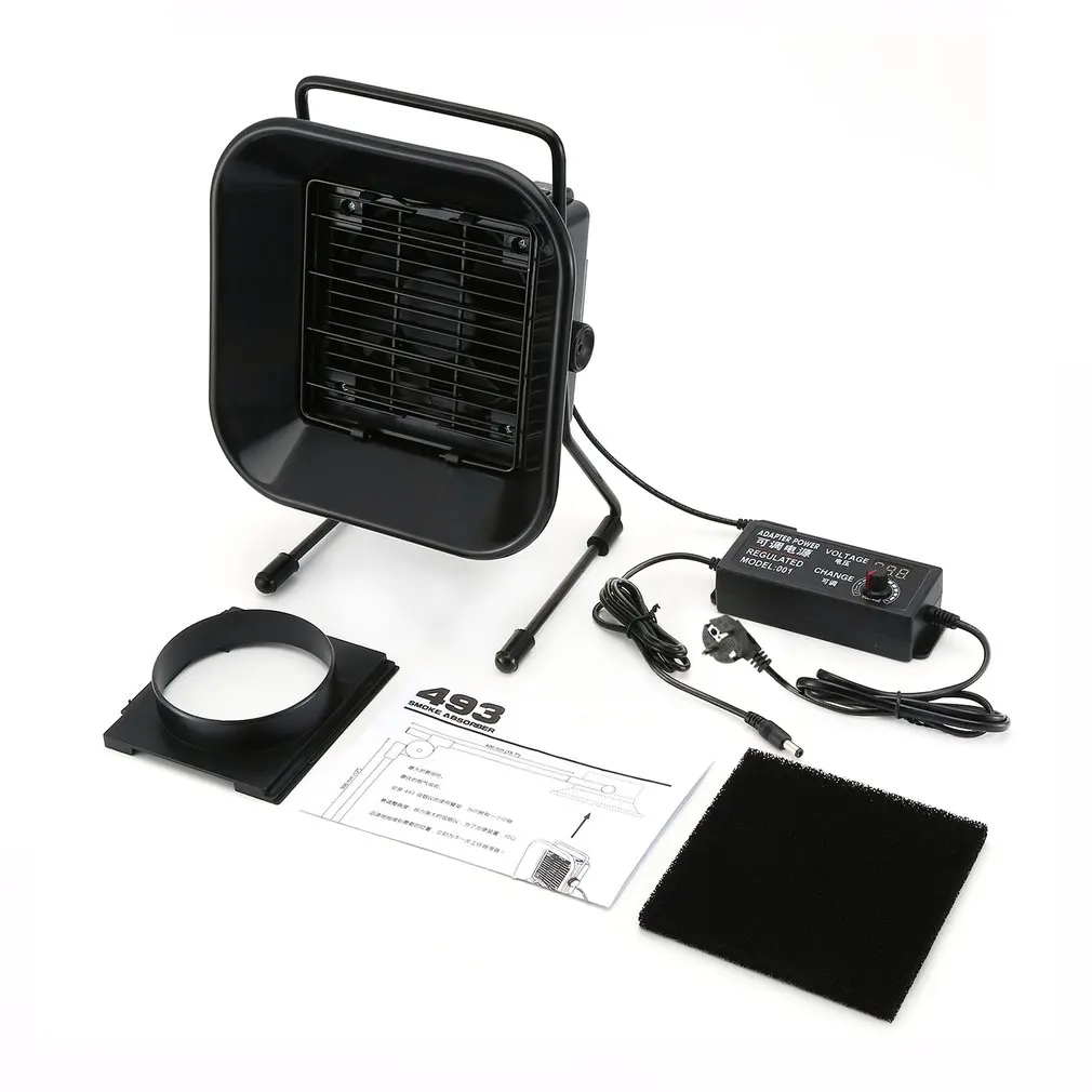 

New TAIKD 493D Adjustable Welding Solder Smoke Absorber Remover Fume Extractor Carbon Filter Quiet Fan For ESD Soldering Station