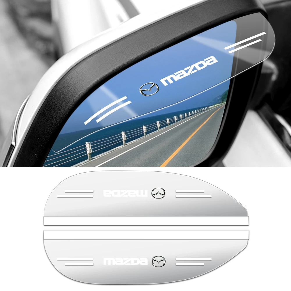 

2pcs Car Side Rear View Mirror Rain Eyebrow Visor Auto Accessories For Mazda 2 3 bk 6 gg gj gh CX3 CX5 CX7 CX30 BT50 Demio RX8