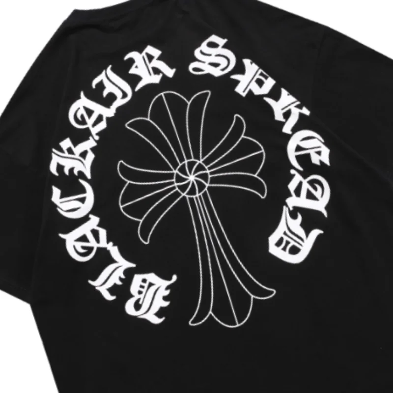 

Harajuku Cross Graphic Printed Oversized T Shirt Men Summer Casual Cotton Half Sleeve Tshirt Dress Women Robe Ete Femme Hip Hop