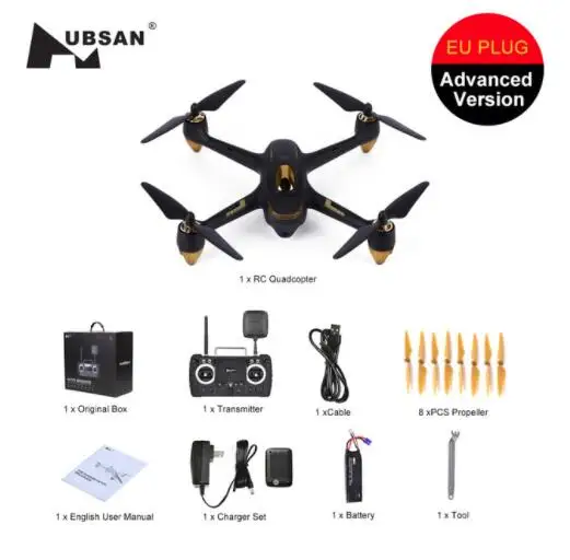 Advanced EU Plug Hubsan H501S X4 RC дроны Квадрокоптер 5,8G FPV Бесщеточный 1080P HD камера RTF режим следования за мной Квадрокоптер вертолет RC игрушечные дроны - Цвет: Advanced EU Plug