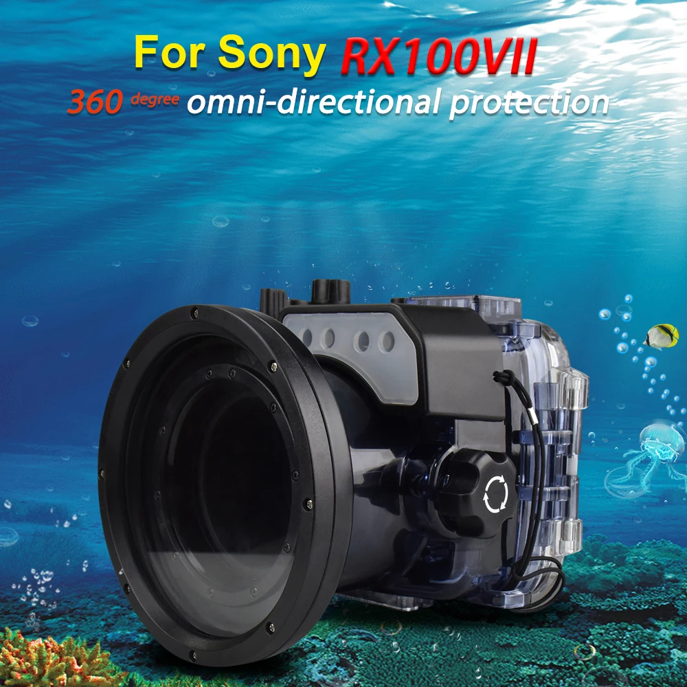 Чехол для камеры Sony 60 м/фута чехол RX100 M7 Mark 7 водонепроницаемый сумка фото дайвинга