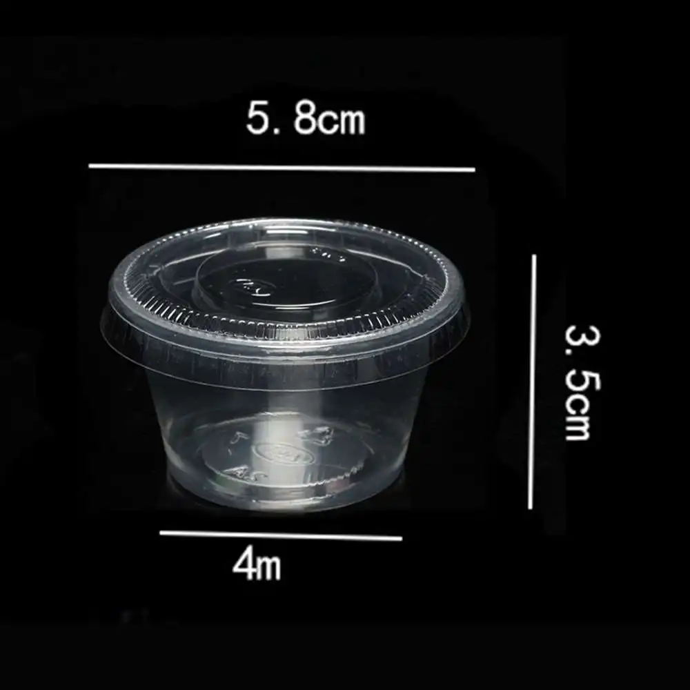 

100 Pieces New Disposable Dessert Cup Container for Party Jelly Yogurt Mousse