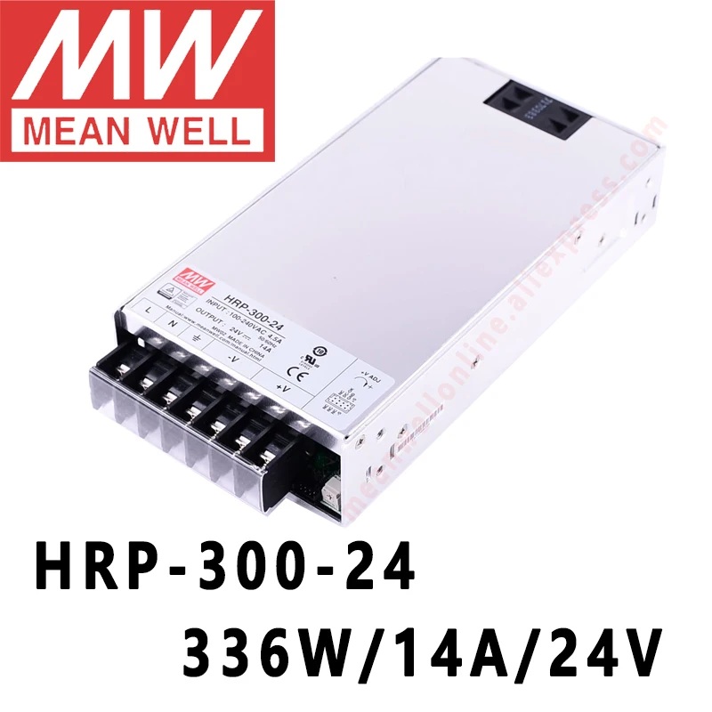 Mean Well HRP 300 24 meanwell V/14A/336 W DC одиночный выход с PFC переключатель функций питания