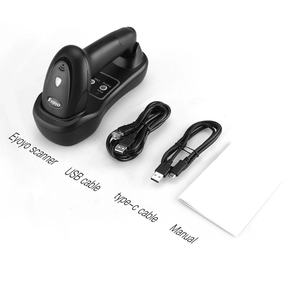 Беспроводной сканер штрих-кодов Eyoyo 1D с USB-зарядкой | Компьютеры и офис