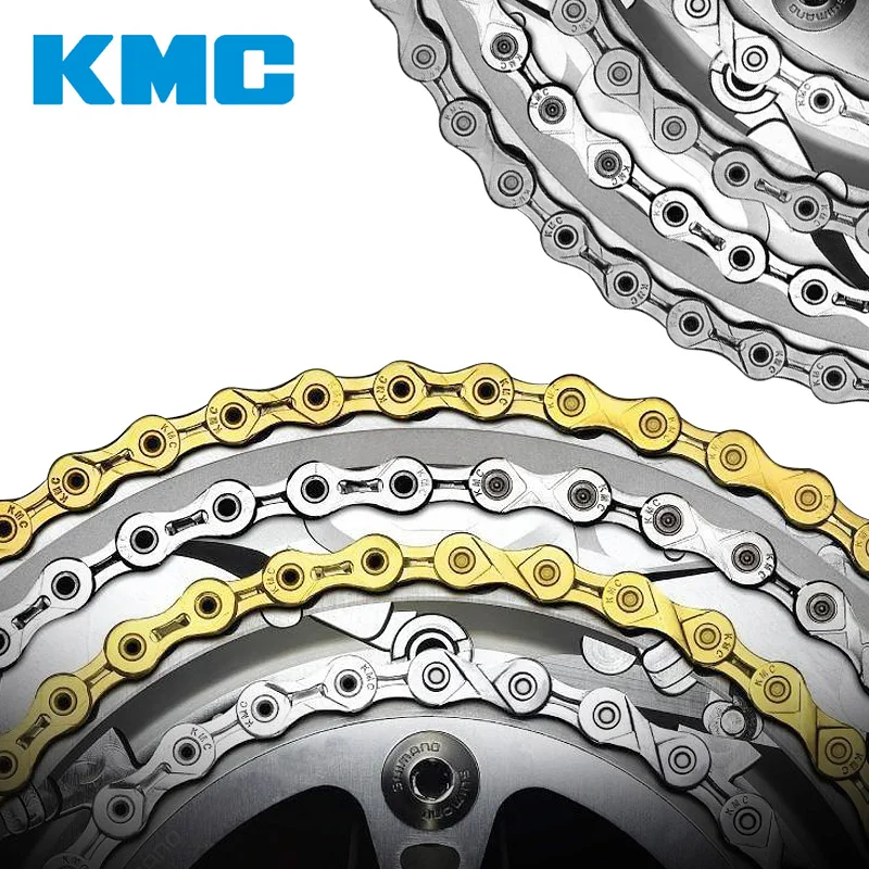 Цепь велосипедная KMC 9/10/11/12 Скоростей 116 звеньев X12 X11 X10 X9 X10sl X11SL серебристая