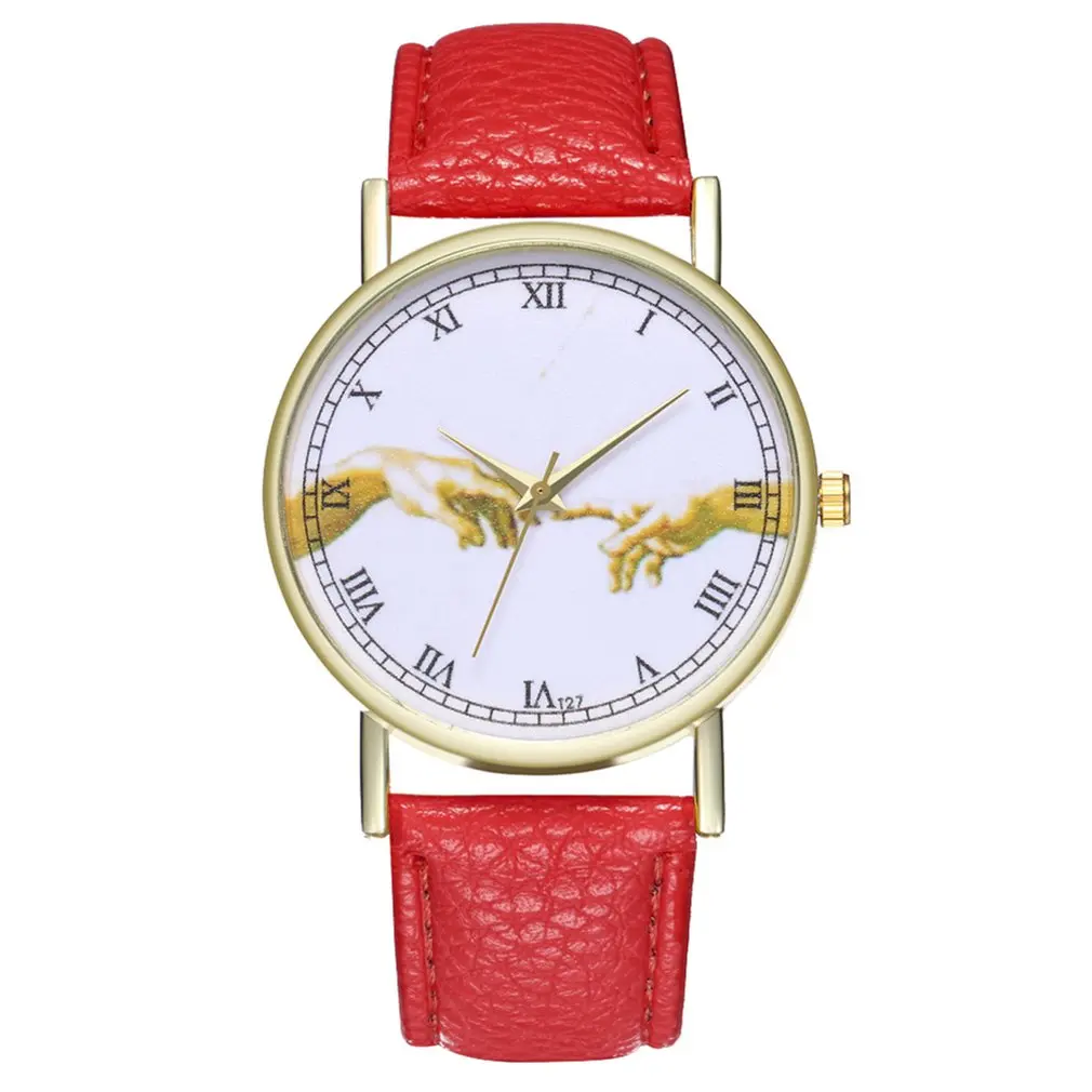 Часы наручные женские кварцевые с изображением Микеланджело люксовый