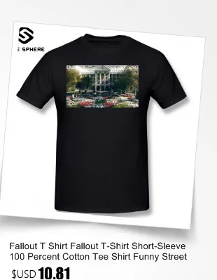 Fallout футболка FALLOUT, хлопковая футболка с коротким рукавом, графический Рисунок, 4xl, Мужская потрясающая Повседневная футболка