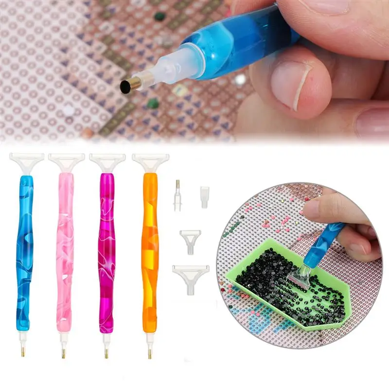 

New 5D Resin Diamond Painting Pen Resin Point Drill Pens Cross Stitch Embroidery Sewing Accessories DIY Craft Nail Art