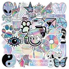 103050 шт. Голографический лазерный граффити для девочек Водонепроницаемый скейтборд Дорожный чемодан телефон ноутбук чемодан наклейки