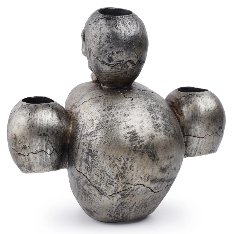 Полимерный медицинский подсвечник BUF с изображением черепа для Хэллоуина обеда