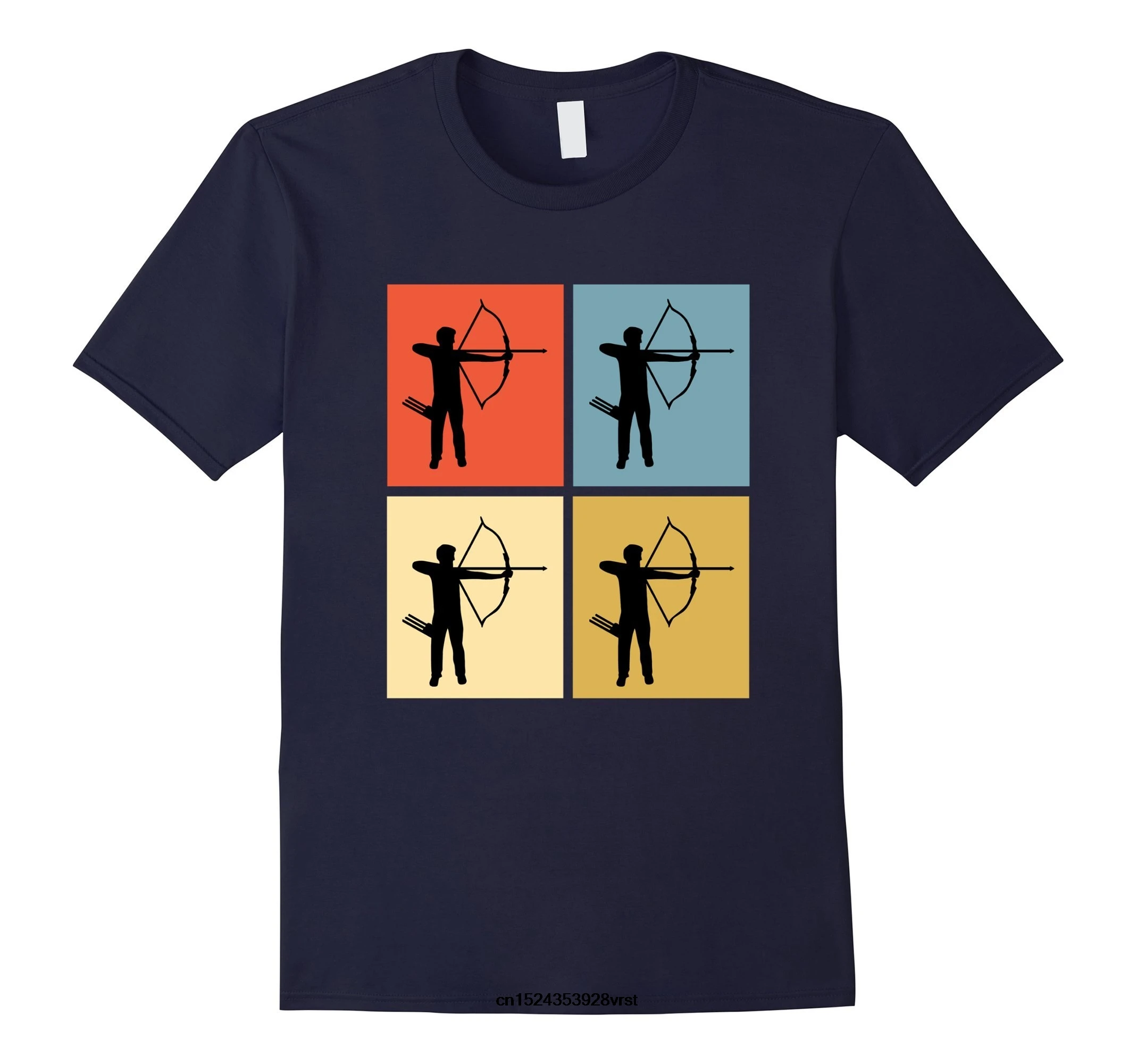 

Funny men t shirt novelty tshirt women archery shirt Colorful Retro T-shirt
