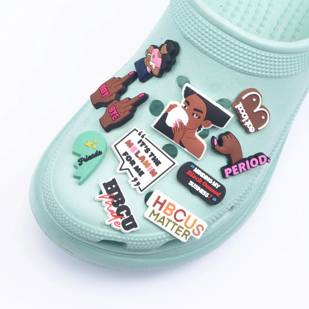 New Arrival Croc Shoes Charms PERIOD Best Friends Shoe Decoration Social Worker Airplane Accessories Hope World Birthday Gift