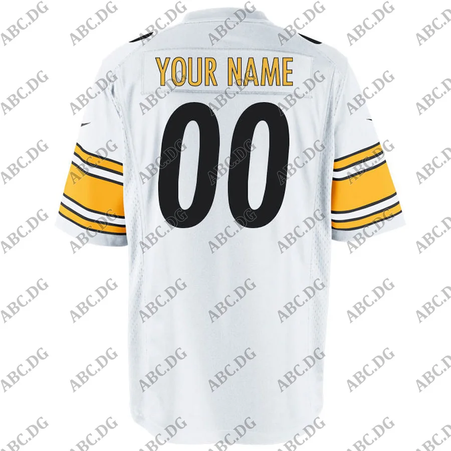 

Men Women Kid Youth Pittsburgh Customized Game White Jersey Any Name Any Number