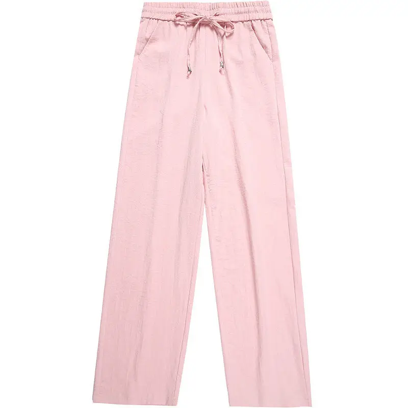 

Fall-feeling Wide-leg PantsWomen's High-waisted Loose Thin Casual Straight-leg Mop Pants For Wommen With Fruit Colors