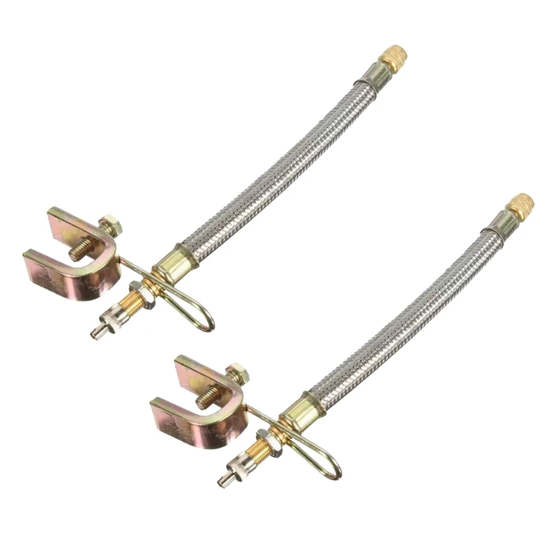 

2 Pieces of 7inch/180mm Woven Dual Tire Valve Stem Extender Adapter for RV Tires Trucks RV Passenger Pickup Trucks