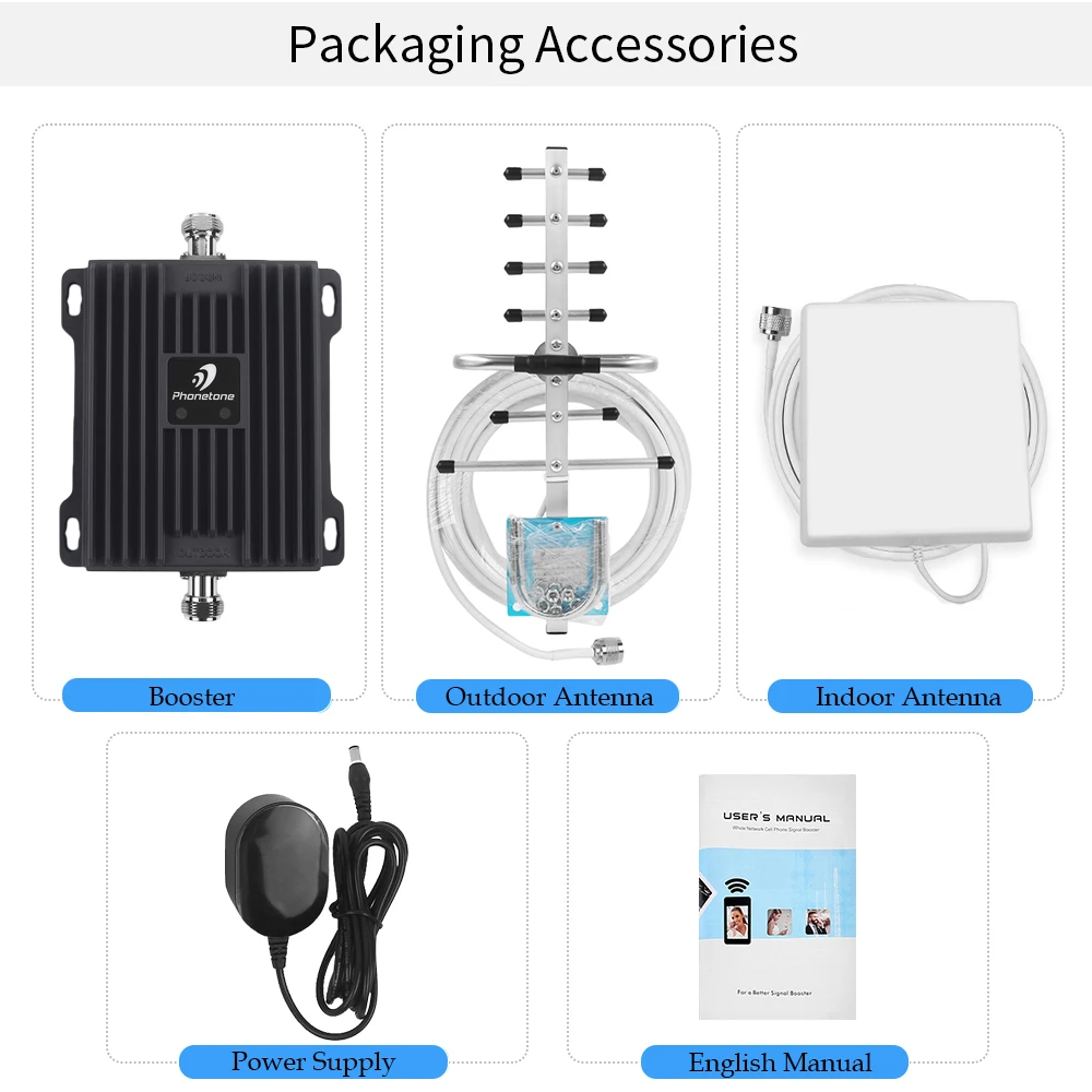 

65dB B20 800MHz B7 2600MHz 4G Signal Booster Cellular Amplifier 4G LTE Amplifier Mobile Network Booster Cell Repeater Amplifier