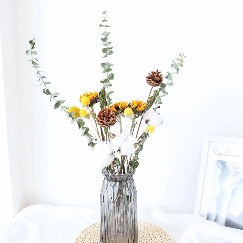 Натуральные сушеные цветы лист эвкалипта настоящий желудь сосна пшеница хлопок