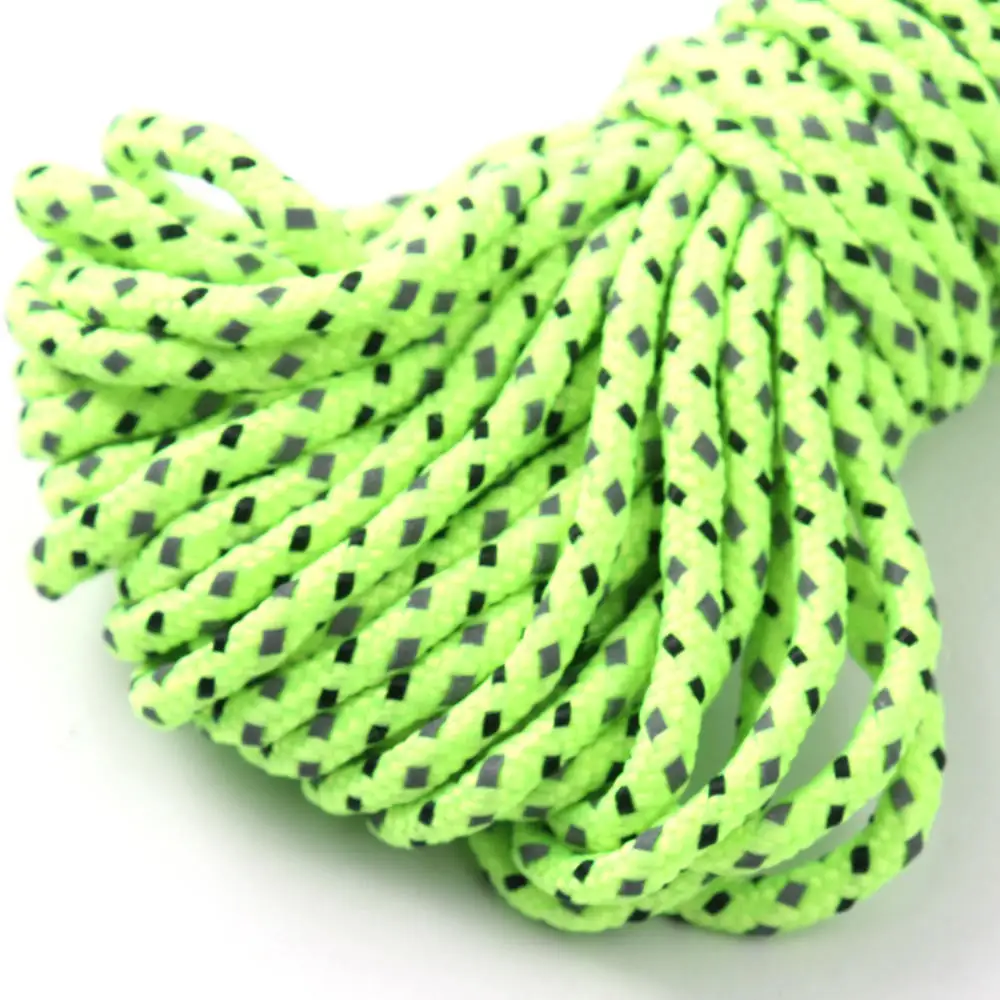 

10Meters Camping Tent Awning Reflective Guyline Rope Runners Line Cord