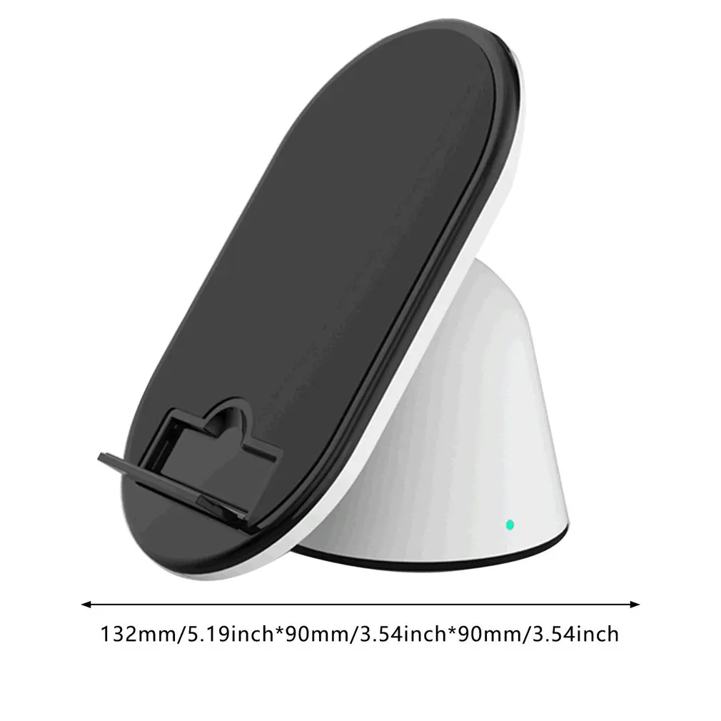 

1pc 10w Vertical Wireless Mobile Phone Stand Charger For Iphone 11 /11 Pro / X/ XS For Galaxy S6/ S7/ S8/ S9/ S10