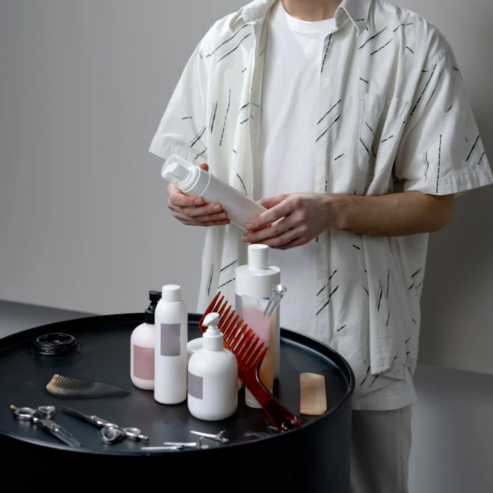 

2Pcs Natural Horn Combs Hair Combs Elegant Horn Thicken Edge Combs (Black)