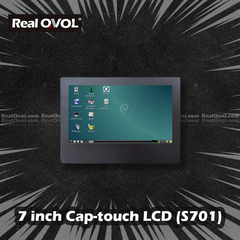 RealQvol FriendlyELEC 7 дюймовый емкостный сенсорный экран LCD 800x480 S701 поддержка TINY6410 MINI6410