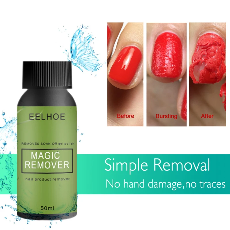

NEW 20/10ml Burst Nail Remover Manicure Nail Polish Remover Gel Glue Soak Off Nail Cleaner Varnish Tool Nail Art Tool TSLM2