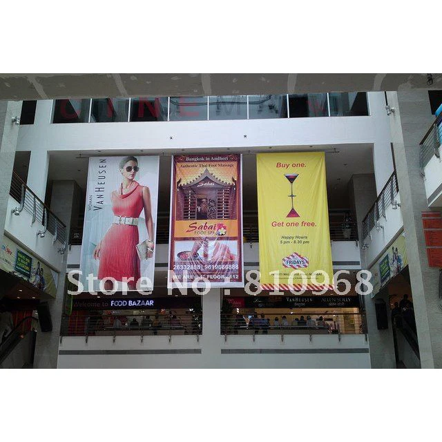 Рекламный баннер в магазине подвесные баннеры передние знаки магазина баннеров