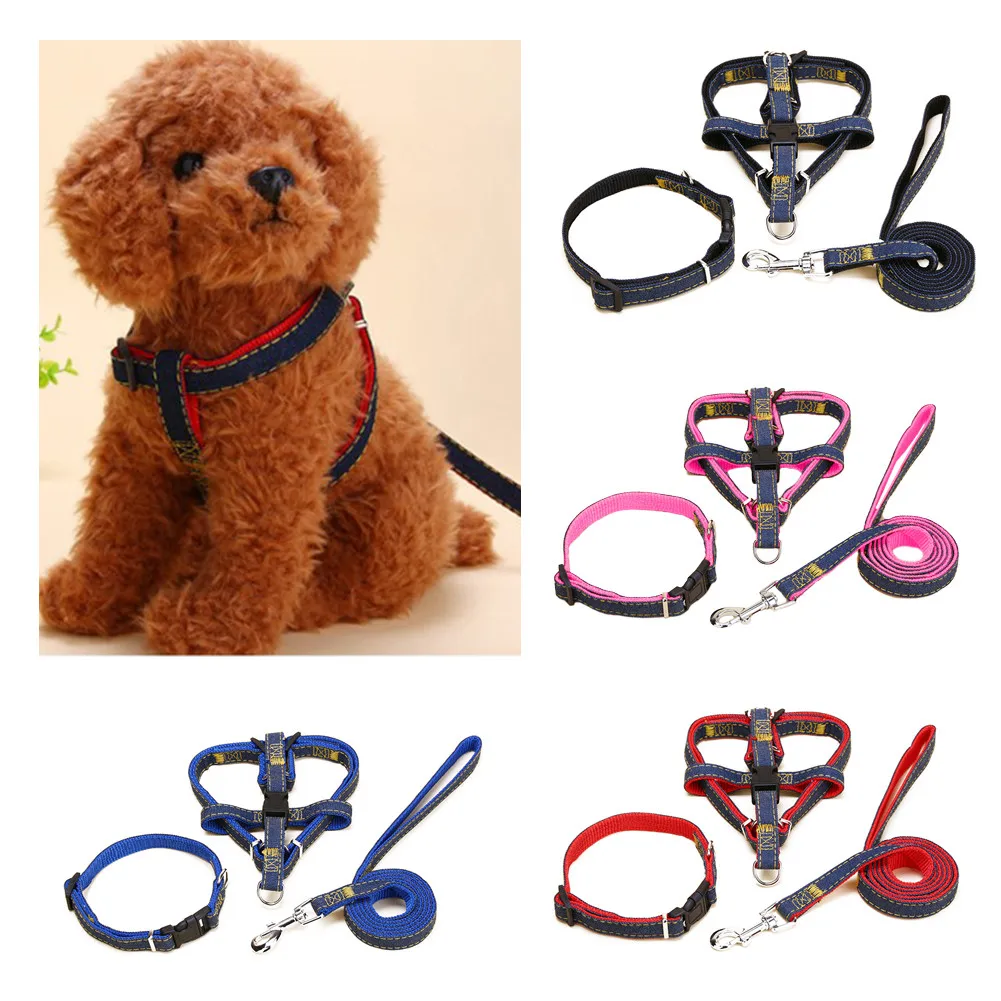 Нейлоновая шлейка для животных поводок ошейник набор прогулок собак веревка