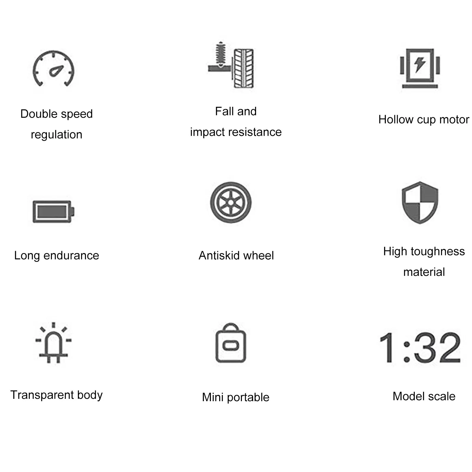 Мини-внедорожник с дистанционным управлением 1:32 высокоскоростной автомобиль