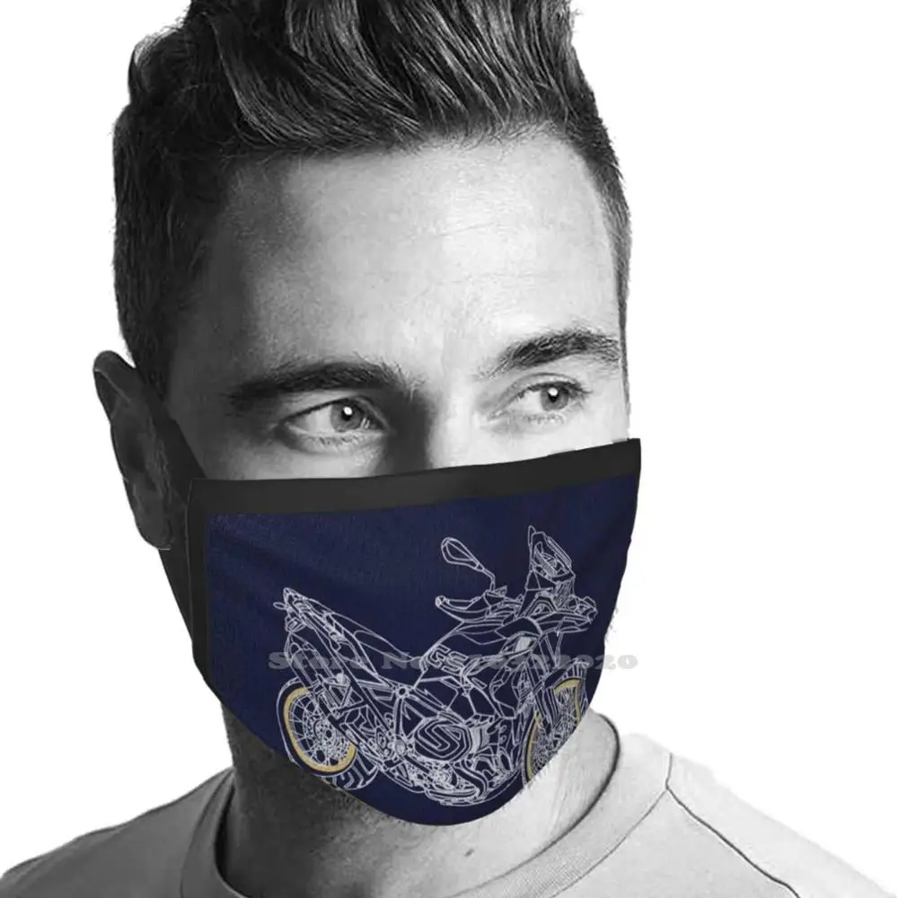 Мотоцикл Gs 1250 R темно-синяя повседневная кепка-ведро мотоцикл