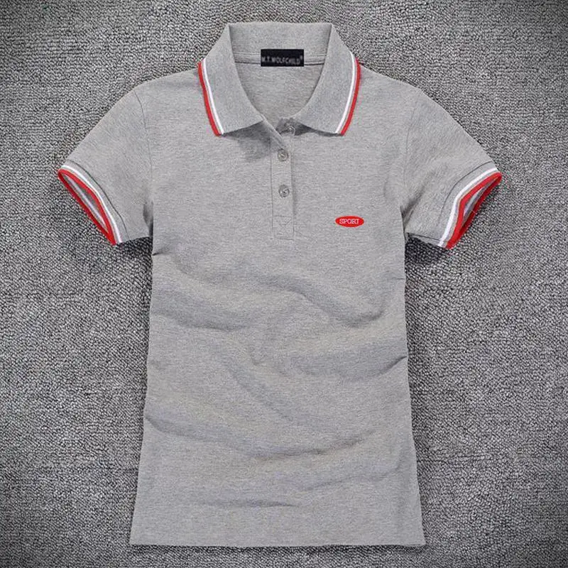 Высокое качество 2020 летние новые женские рубашки поло с коротким рукавом