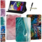 Акварельный чехол для планшета Lenovo Tab 4(8108 Plus10 Plus)Tab 3(7 Essential10,1)Tab 2 A8A7- 10A7- 10FA10-70 + Pen