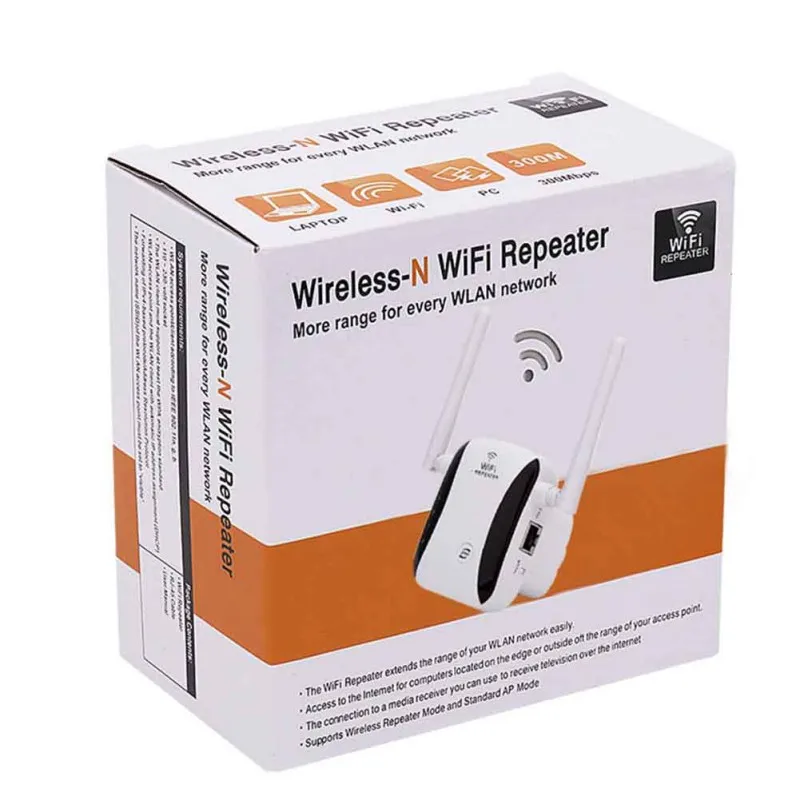 300Mbps Office WiFi Booster Portable Home Full Coverage 2.4G High Speed Signal Amplifier Wireless Repeater Range Extender Hotel | Мобильные