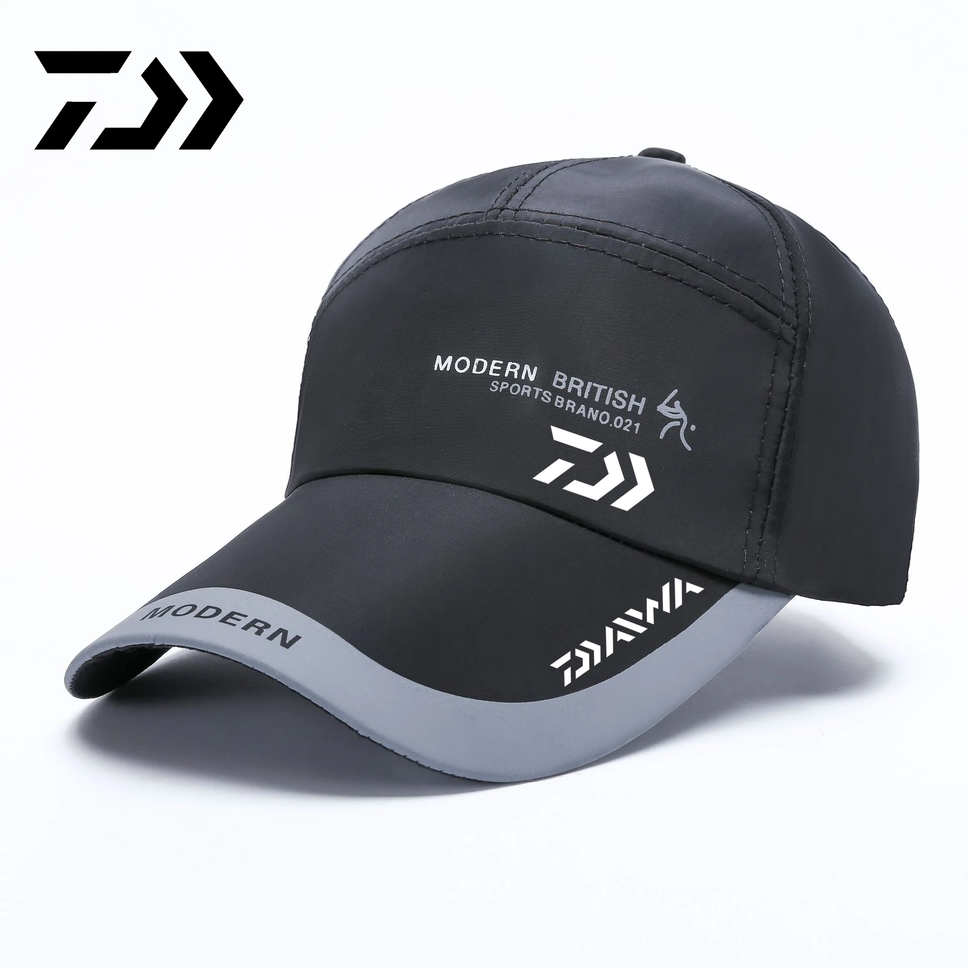 

Daiwa Men's Women's Mesh Visor Sun Hat Windproof High Quality Sunscreen Cap Big Eaves Baseball Cap Fishing Cap Adjustable Cap