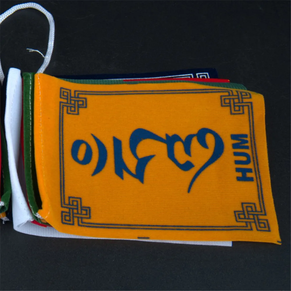 3 шт. Непал висящий мини шесть символов мантра Молитва флаг Тибетский Буддизм