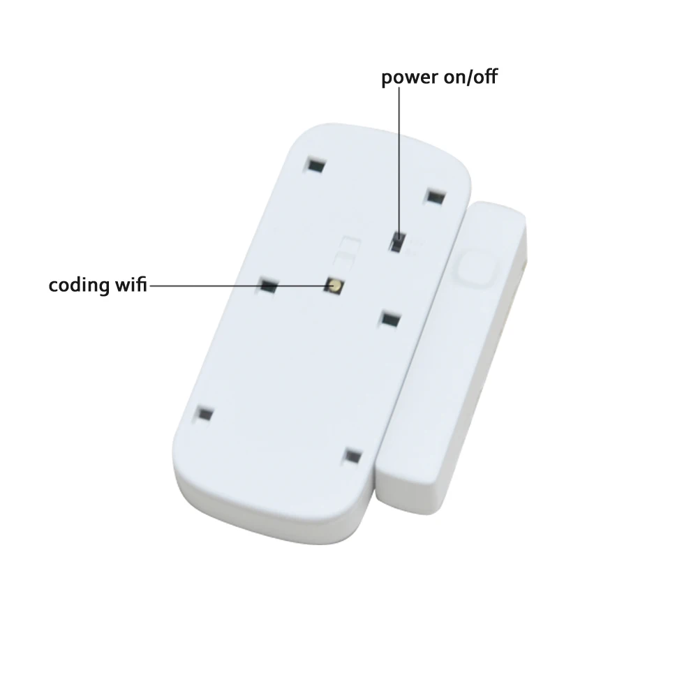 Tuya интеллигентая (ый) 2 4G WI FI дверной контакт датчика Беспроводная Магнитная щетка