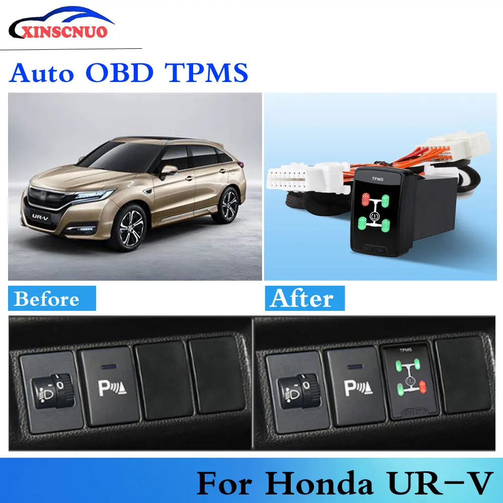 Автомобильный OBD TPMS Давление мониторинга Системы для Honda UR V/Avancier 2017 2018 2019 Авто