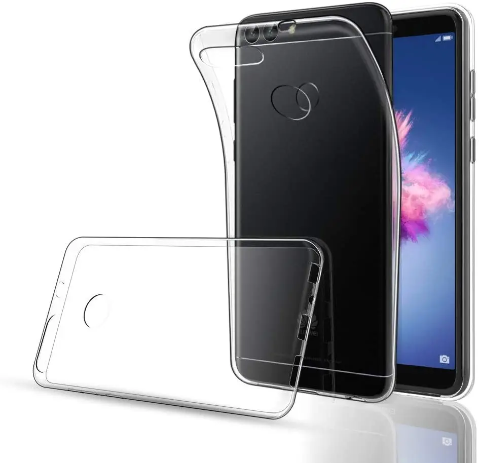 Чехол для Huawei P Smart тонкий силиконовый защитный мягкий прозрачный чехол из ТПУ FIG