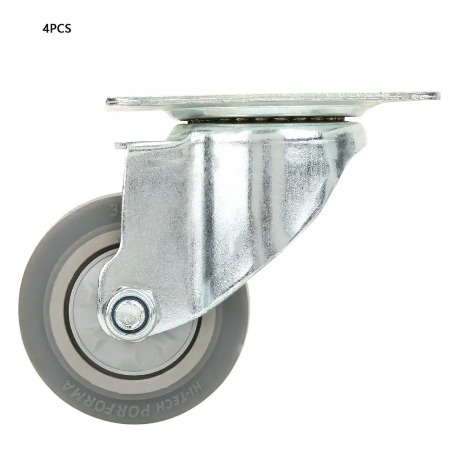 4 шт./компл. 3 дюймов TPR универсальный одиночный подшипник/кпромышленной тележки