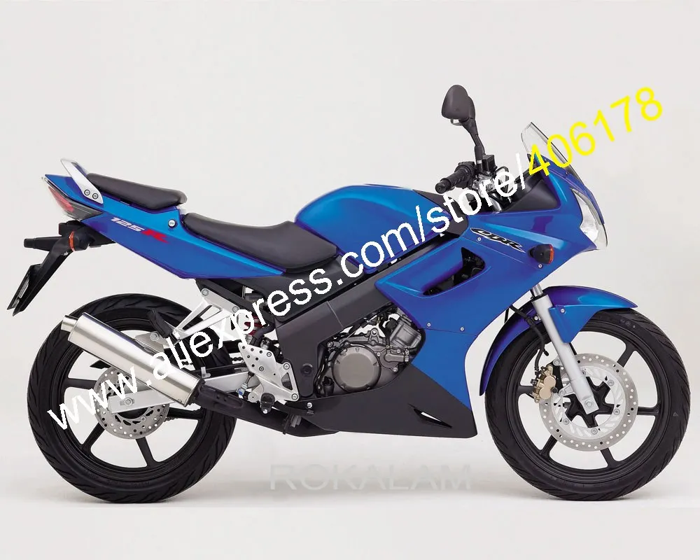 Цвет синий черный Большие размеры Фабричный обтекатель для Honda CBR125R CBR125RR CBR 125R 125RR