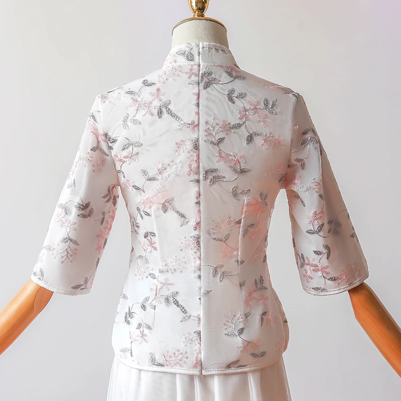 2 шт./компл. китайское платье Ципао подружки невесты размера плюс Свадебная