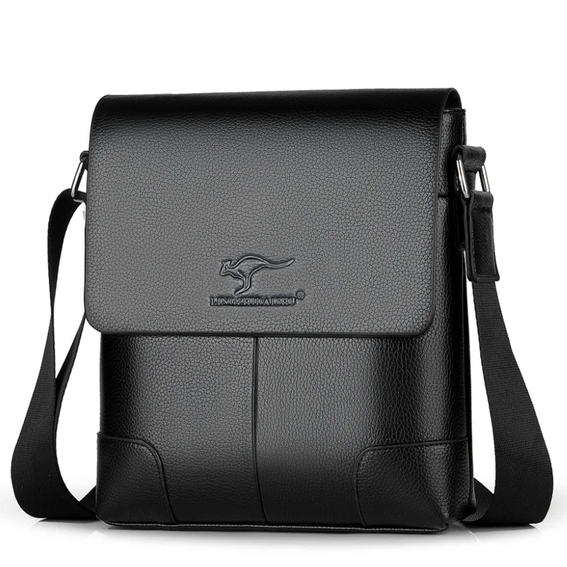 Роскошная брендовая мужская сумка-мессенджер кенгуру кожаный мужской нагрудный