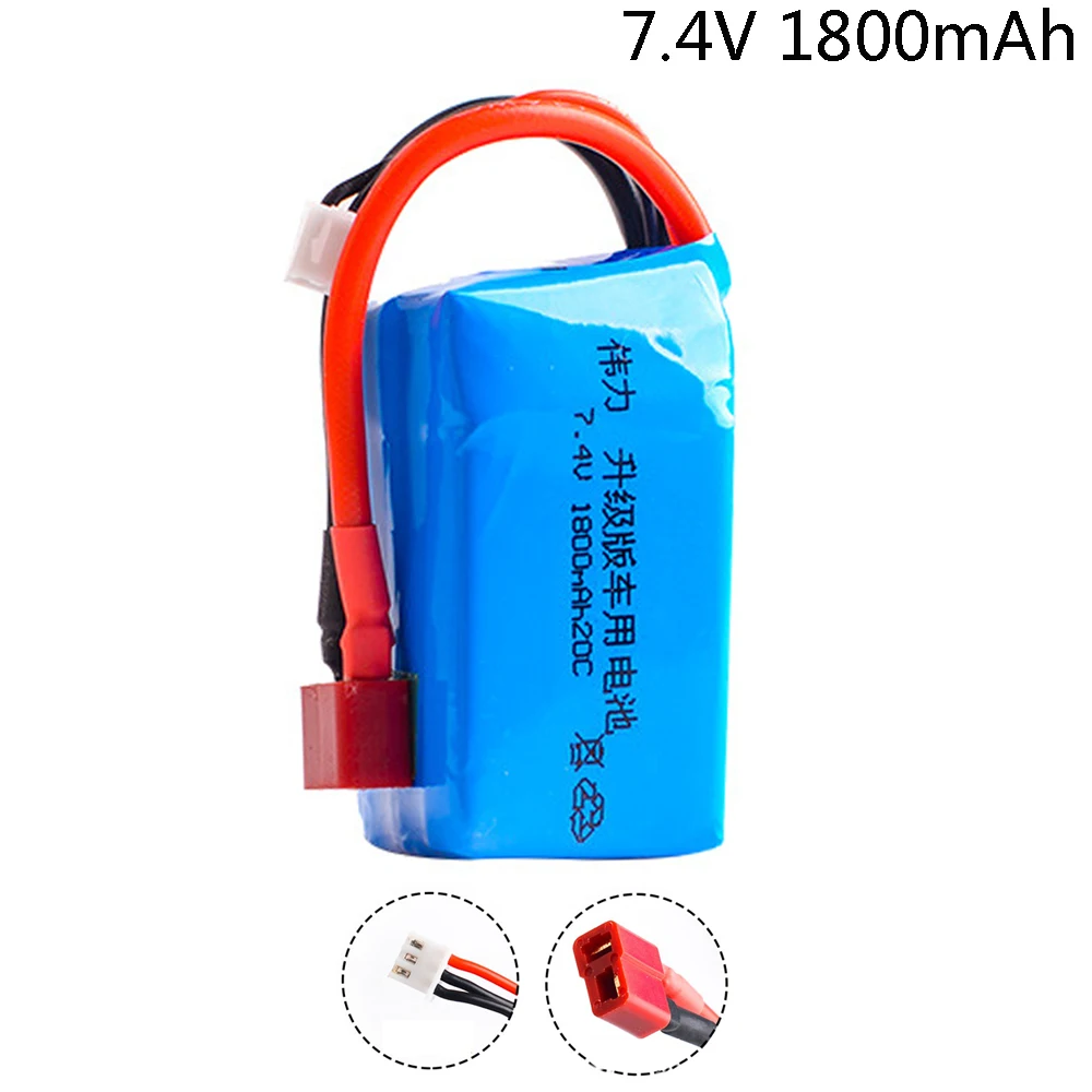 Lipo аккумулятор 7 4 В 1800 мА · ч для Wltoys WLtoys моделей автомобилей с макс. Нагрузка
