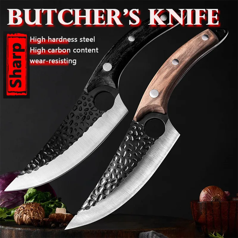 

Kitchen Knives Handmade Chef Knife Japanese Hunting Knife For Vegetables Meat Fish Boning Cleaver Cutting Tool Kitchen Knive Set