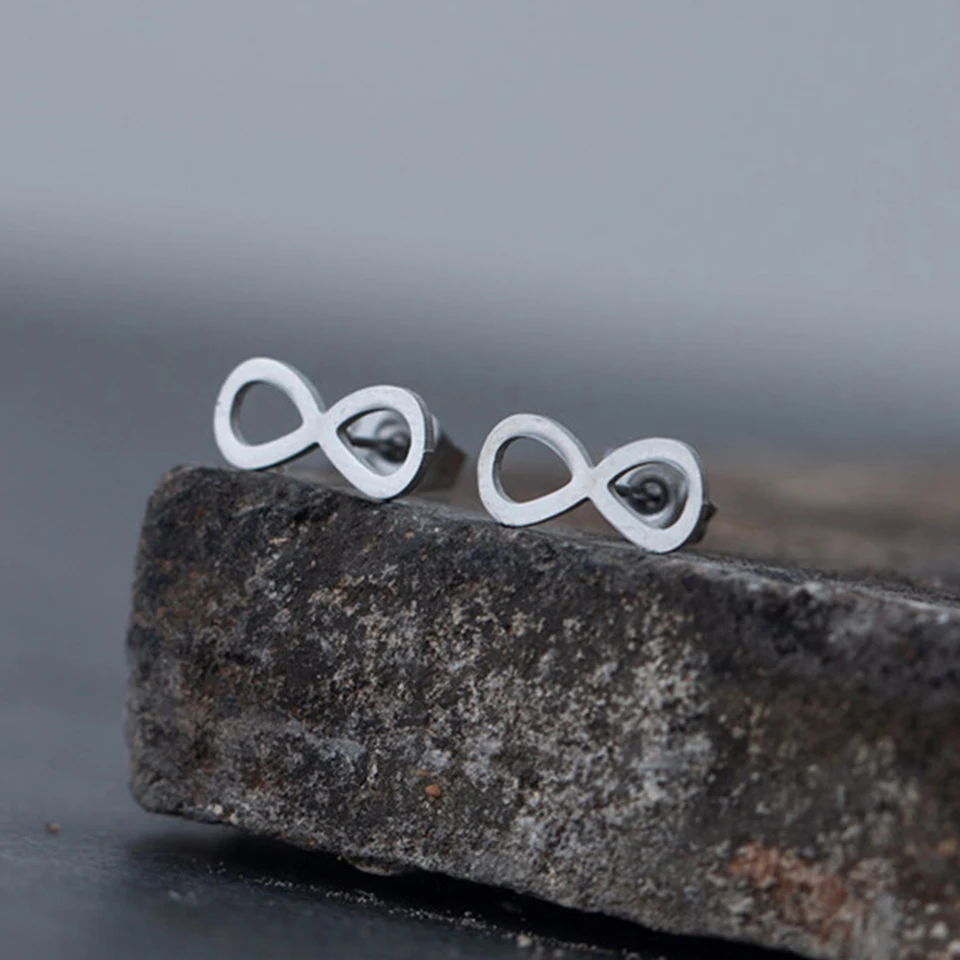 Серьги гвоздики из нержавеющей стали женские креативные ювелирные украшения в